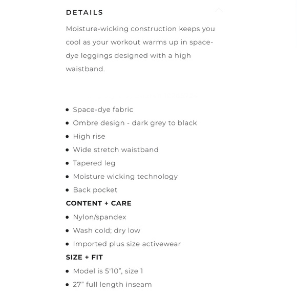 Torrid Women’s Plus Size Grey & Black Ombre Active Legging Size 3X - Picture 4 of 7